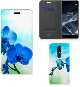 B2Ctelecom Smart Cover Nokia 5.1 (2018) Orchidee Blauw