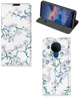 B2Ctelecom Smart Cover Nokia 5.4 Telefoonhoesje Blossom White