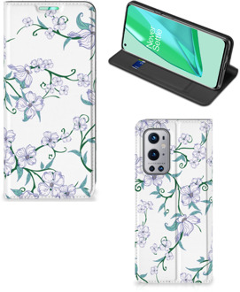 B2Ctelecom Smart Cover OnePlus 9 Pro Telefoonhoesje Blossom White