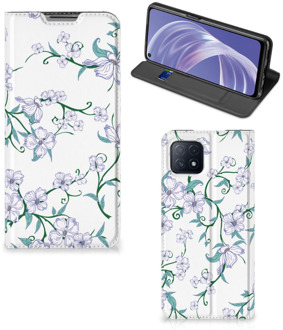 B2Ctelecom Smart Cover OPPO A73 5G Telefoonhoesje Blossom White