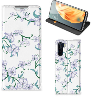 B2Ctelecom Smart Cover OPPO Reno3 | A91 Telefoonhoesje Blossom White