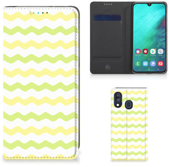 B2Ctelecom Smart Cover Samsung A40 Waves Yellow