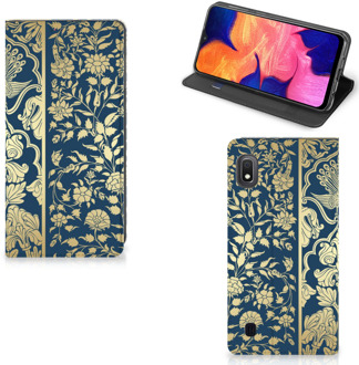 B2Ctelecom Smart Cover Samsung Galaxy A10 Golden Flowers