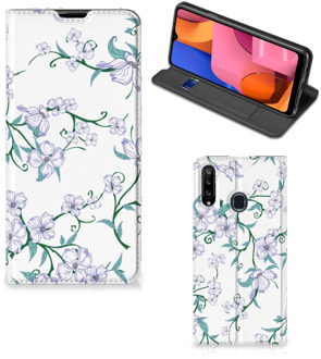 B2Ctelecom Smart Cover Samsung Galaxy A20s Telefoonhoesje Blossom White