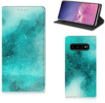 B2Ctelecom Smart Cover Samsung Galaxy S10 Painting Blue