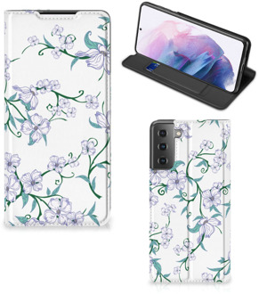 B2Ctelecom Smart Cover Samsung Galaxy S21 Plus Telefoonhoesje Blossom White