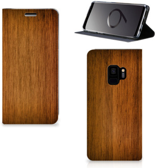 B2Ctelecom Smart cover Samsung Galaxy S9 Donker Hout