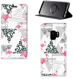 B2Ctelecom Smart cover Samsung S9 Flamingo Triangle