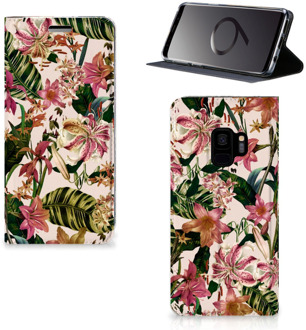 B2Ctelecom Smart cover Samsung S9 Flowers