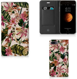 B2Ctelecom Smartcover Hoesje iPhone 8 Plus | 7 Plus Flowers