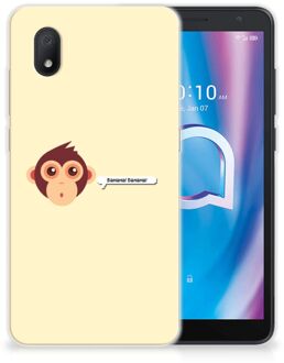 B2Ctelecom Smartphone hoesje Alcatel 1B (2020) Back Case Siliconen Hoesje met Foto Aap