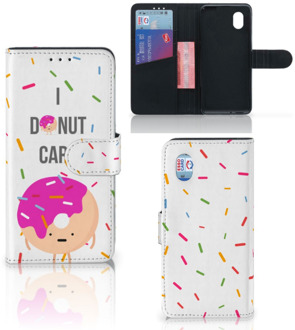 B2Ctelecom Smartphone Hoesje Alcatel 1B (2020) Bookcase met Quotes Donut Cadeautjes voor Meisjes