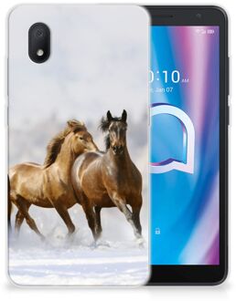 B2Ctelecom Smartphone hoesje Alcatel 1B (2020) TPU Case Paarden