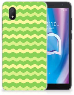 B2Ctelecom Smartphone hoesje Alcatel 1B (2020) TPU Case Waves Green