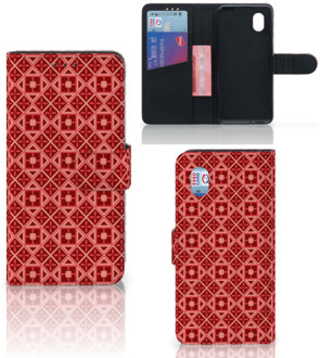 B2Ctelecom Smartphone Hoesje Alcatel 1B (2020) Wallet Book Case Batik Red