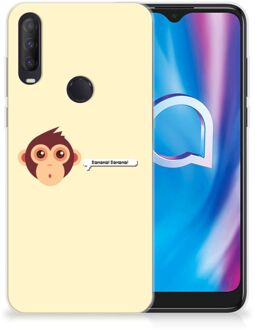 B2Ctelecom Smartphone hoesje Alcatel 1S (2020) Back Case Siliconen Hoesje met Foto Aap