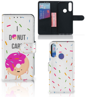 B2Ctelecom Smartphone Hoesje Alcatel 1S 2020 Bookcase met Quotes Donut Cadeautjes voor Meisjes