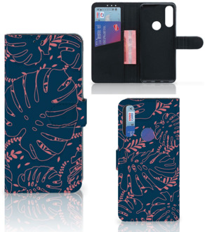 B2Ctelecom Smartphone Hoesje Alcatel 1S 2020 Bookcase Palm Leaves