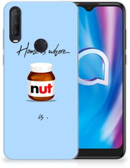 B2Ctelecom Smartphone hoesje Alcatel 1S (2020) Leuk Hoesje Nut Home