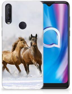 B2Ctelecom Smartphone hoesje Alcatel 1S (2020) TPU Case Paarden