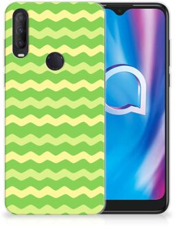 B2Ctelecom Smartphone hoesje Alcatel 1S (2020) TPU Case Waves Green