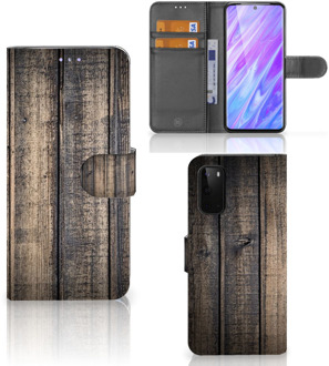 B2Ctelecom Smartphone Hoesje Alcatel Samsung Galaxy S20 Book Style Case Steigerhout