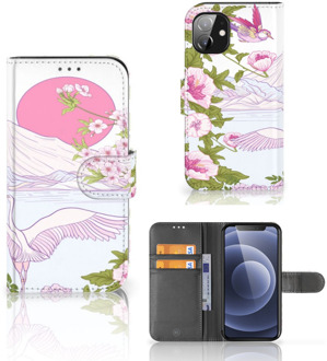 B2Ctelecom Smartphone Hoesje Apple iPhone 12 Mini Book Style Case Bird Standing