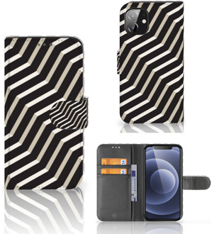 B2Ctelecom Smartphone Hoesje Apple iPhone 12 Mini Bookcover met Pasjeshouder Illusion