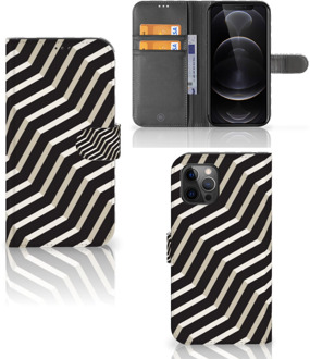 B2Ctelecom Smartphone Hoesje Apple iPhone 12 Pro Max Bookcover met Pasjeshouder Illusion