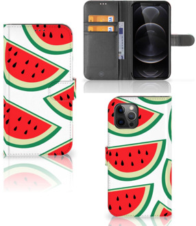 B2Ctelecom Smartphone Hoesje Apple iPhone 12 Pro Max Foto Hoesje ontwerpen Originele Cadeaus Watermelons