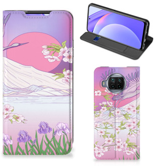 B2Ctelecom Smartphone Hoesje Cadeautjes voor Vrouwen Xiaomi Mi 10T Lite Book Style Case Bird Flying