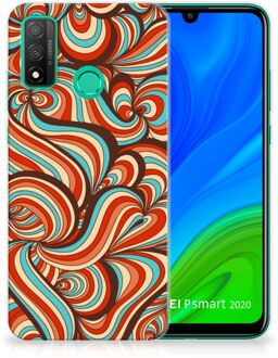 B2Ctelecom Smartphone hoesje Huawei P Smart 2020 Back Case Siliconen Hoesje Retro