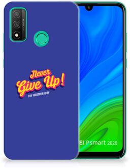 B2Ctelecom Smartphone hoesje Huawei P Smart 2020 Backcase Siliconen Hoesje Never Give Up