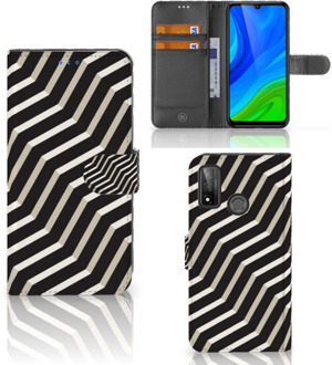 B2Ctelecom Smartphone Hoesje Huawei P Smart 2020 Bookcover met Pasjeshouder Illusion