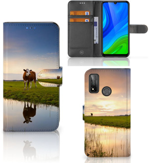 B2Ctelecom Smartphone Hoesje Huawei P Smart 2020 Flip Case Koe