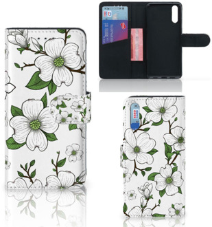 B2Ctelecom Smartphone Hoesje Huawei P20 Book Case Design Dogwood Flowers