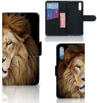 B2Ctelecom Smartphone Hoesje Huawei P20 Book Case Design Leeuw