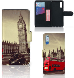 B2Ctelecom Smartphone Hoesje Huawei P20 Book Case Design Londen