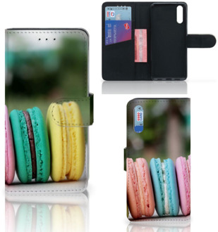 B2Ctelecom Smartphone Hoesje Huawei P20 Book Case Design Macarons