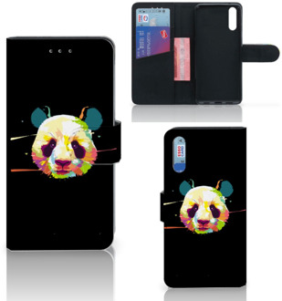 B2Ctelecom Smartphone Hoesje Huawei P20 Book Case Design Panda Color