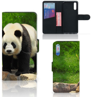 B2Ctelecom Smartphone Hoesje Huawei P20 Book Case Design Panda