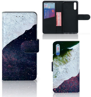 B2Ctelecom Smartphone Hoesje Huawei P20 Book Case Design Sea in Space