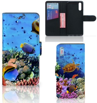 B2Ctelecom Smartphone Hoesje Huawei P20 Book Case Design Vissen