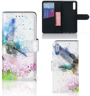 B2Ctelecom Smartphone Hoesje Huawei P20 Book Case Design Vogel