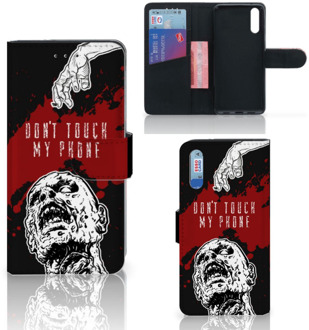 B2Ctelecom Smartphone Hoesje Huawei P20 Book Case Design Zombie Blood