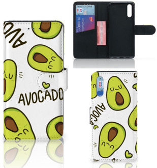 B2Ctelecom Smartphone Hoesje Huawei P20 Wallet Book Case Avocado Singing