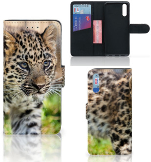 B2Ctelecom Smartphone Hoesje Huawei P20 Wallet Book Case Baby Luipaard