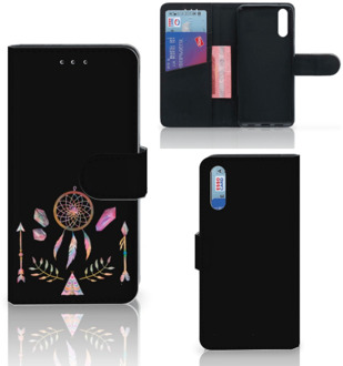 B2Ctelecom Smartphone Hoesje Huawei P20 Wallet Book Case Boho Dreamcatcher