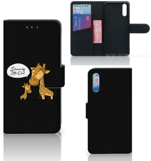 B2Ctelecom Smartphone Hoesje Huawei P20 Wallet Book Case Giraffe