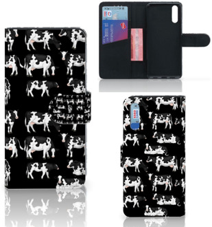 B2Ctelecom Smartphone Hoesje Huawei P20 Wallet Book Case Koetjes